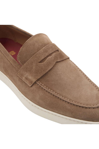 Bruno Magli Prato Suede Slip-On Penny Loafer (BM1003)-AmbrogioShoes