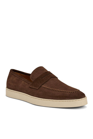 Bruno Magli Prato Suede Slip-On Penny Loafer (BM1003)-AmbrogioShoes