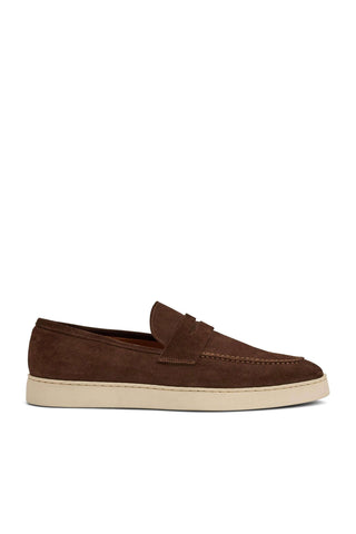 Bruno Magli Prato Suede Slip-On Penny Loafer (BM1003)-AmbrogioShoes