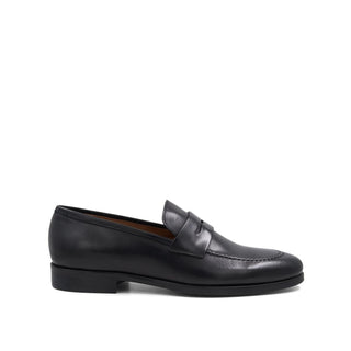 Bruno Magli Preston Men's Shoes Burnished Calf-Skin Leather Penny Loafer (BM1074)-AmbrogioShoes
