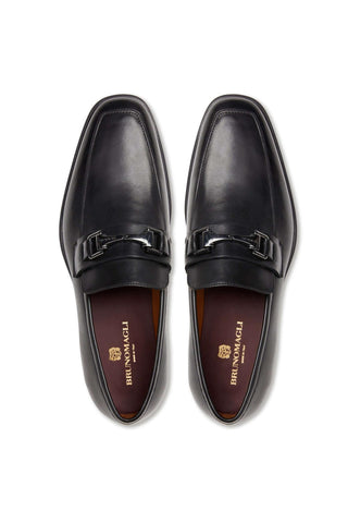 Bruno Magli Raging Calf-Skin Leather Horse-Bit Loafer (BM1024)-AmbrogioShoes