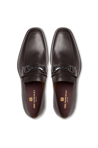 Bruno Magli Raging Calf-Skin Leather Horse-Bit Loafer (BM1024)-AmbrogioShoes