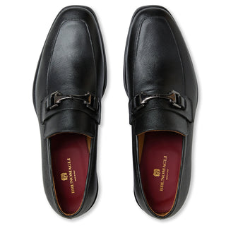 Bruno Magli Raging Men's Shoes Saffiano Leather Horse-Bit Loafer (BM1025)-AmbrogioShoes
