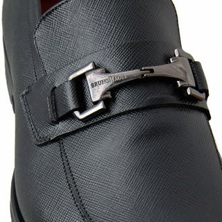 Bruno Magli Raging Saffiano Leather Horse-Bit Loafer (BM1025)-AmbrogioShoes