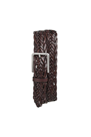 Bruno Magli Rocco Woven Calf-Skin Leather Belt-AmbrogioShoes