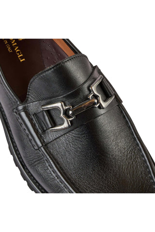 Bruno Magli Rocky Calf-Skin Leather Horse-Bit Loafers (BM1009)-AmbrogioShoes