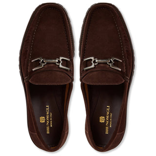 Bruno Magli Rocky Men's Shoes Suede Leather Horse-Bit Loafers (BM1008)-AmbrogioShoes