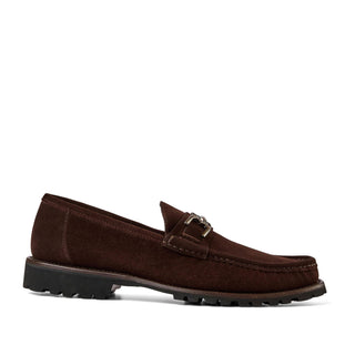Bruno Magli Rocky Men's Shoes Suede Leather Horse-Bit Loafers (BM1008)-AmbrogioShoes