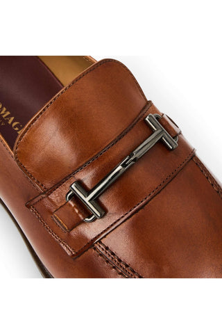 Bruno Magli Sante Calf-Skin Leather Horse-Bit Loafer (BM1015)-AmbrogioShoes