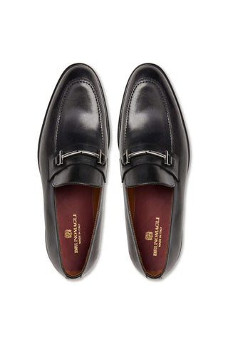Bruno Magli Sante Calf-Skin Leather Horse-Bit Loafer (BM1015)-AmbrogioShoes