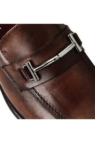 Bruno Magli Sante Calf-Skin Leather Horse-Bit Loafer (BM1015)-AmbrogioShoes