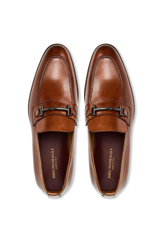 Bruno Magli Sante Leather Horse-Bit Loafer (BM1015)-AmbrogioShoes