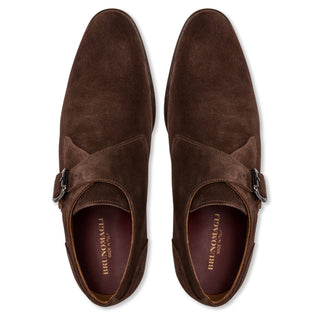 Bruno Magli Solero Men's Shoes Suede Leather Single Monk-Strap (BM1026)-AmbrogioShoes