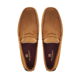 Bruno Magli Taranto Suede Moccasin Penny Driver-AmbrogioShoes