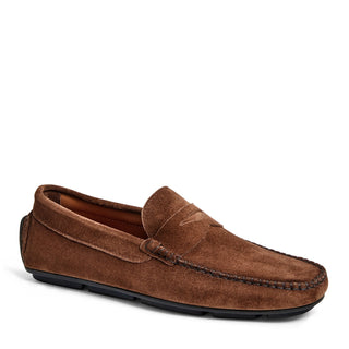 Bruno Magli Taranto Suede Moccasin Penny Driver-AmbrogioShoes