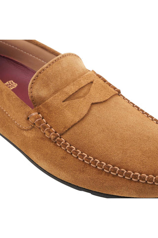 Bruno Magli Taranto Suede Moccasin Penny Driver-AmbrogioShoes