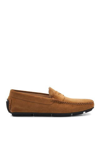 Bruno Magli Taranto Suede Moccasin Penny Driver-AmbrogioShoes