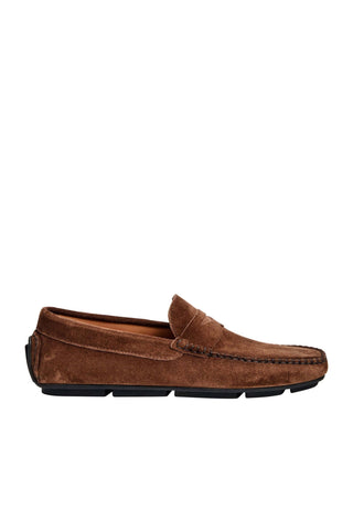 Bruno Magli Taranto Suede Moccasin Penny Driver-AmbrogioShoes