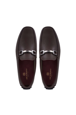 Bruno Magli Taso Leather Horse-Bit Moccasin Driver-AmbrogioShoes