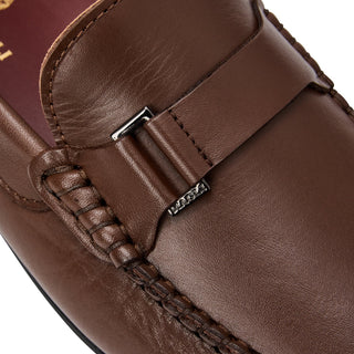 Bruno Magli Tazio Men's Shoes Calf-Skin Leather Moccasin Driver (BM1062)-AmbrogioShoes
