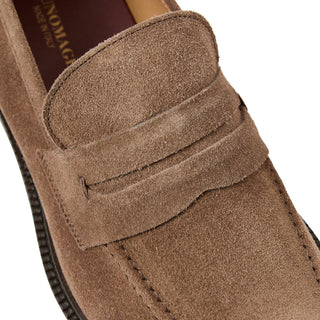 Bruno Magli Venezia Men's Shoes Suede Leather Slip-On Penny Loafer (BM1007)-AmbrogioShoes