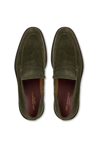 Bruno Magli Venezia Suede Slip-On Penny Loafer (BM1007)-AmbrogioShoes