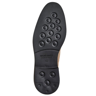 Bruno Magli Vespa Men's Shoes Suede Leather Slip-On Wing-Tip Chelsea Boot (BM1054)-AmbrogioShoes