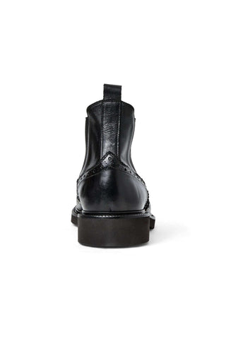 Bruno Magli Vespa Supple Calf-Skin Leather Slip-On Wing-Tip Chelsea Boot (BM1053)-AmbrogioShoes
