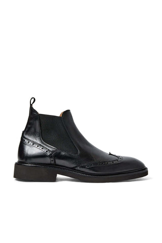 Bruno Magli Vespa Supple Calf-Skin Leather Slip-On Wing-Tip Chelsea Boot (BM1053)-AmbrogioShoes
