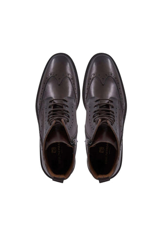 Bruno Magli Vincenzo Supple Calf-Skin Leather Wing-Tip Boot (BM1055)-AmbrogioShoes