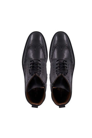 Bruno Magli Vincenzo Supple Calf-Skin Leather Wing-Tip Boot (BM1055)-AmbrogioShoes