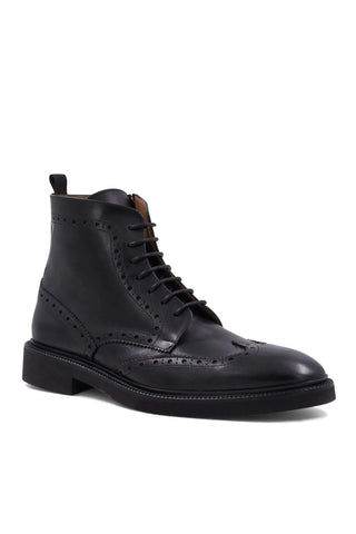 Bruno Magli Vincenzo Supple Leather Wing-Tip Boot (BM1055)-AmbrogioShoes