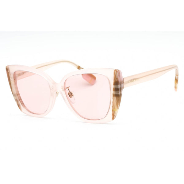 Burberry 0BE4393F Sunglasses Pink/Check Pink /Light Pink Women's-AmbrogioShoes