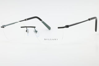 Bvlgari BV1122 Eyeglasses Matte Black/Clear demo lens-AmbrogioShoes