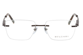 Bvlgari BV1122 Eyeglasses Matte Brown/Clear demo lens-AmbrogioShoes