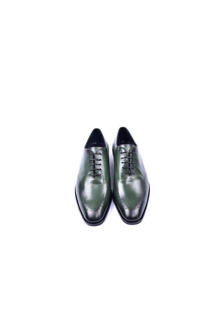 C0014023-5453 lace up -Green-AmbrogioShoes