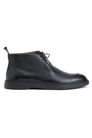 Bruno Magli Castano Classic Derby Black Tumbled Leather - View 2