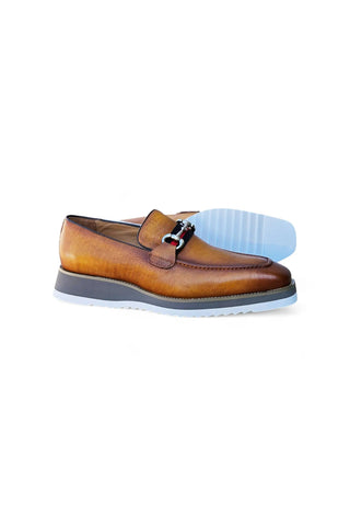 Carrucci KS515-07R  Horse-Bit Loafer