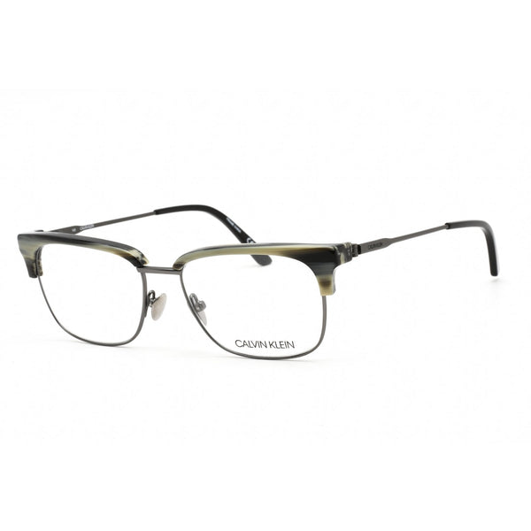Calvin Klein CK18124 Eyeglasses CHARCOAL HORN/Clear demo lens-AmbrogioShoes