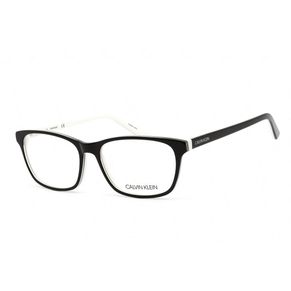 Calvin Klein CK18515 Eyeglasses Black/White/Clear demo lens-AmbrogioShoes