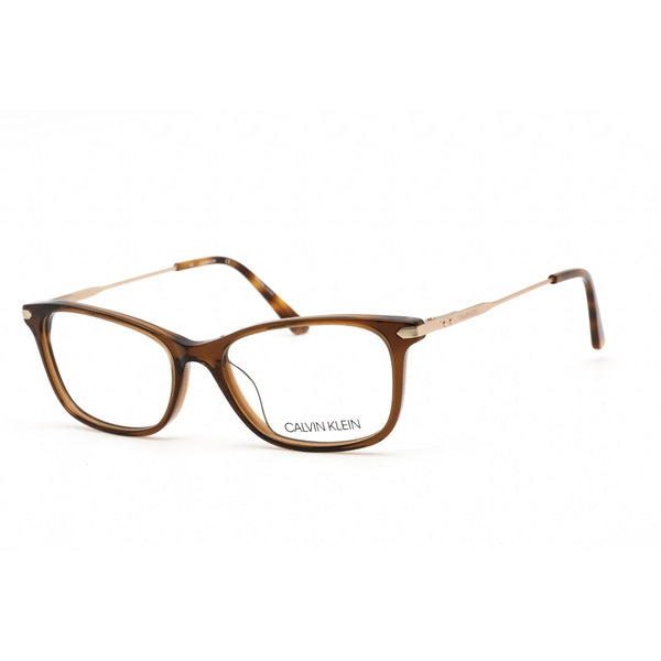 Calvin Klein CK18722 Eyeglasses Crystal Brown / Clear Lens-AmbrogioShoes