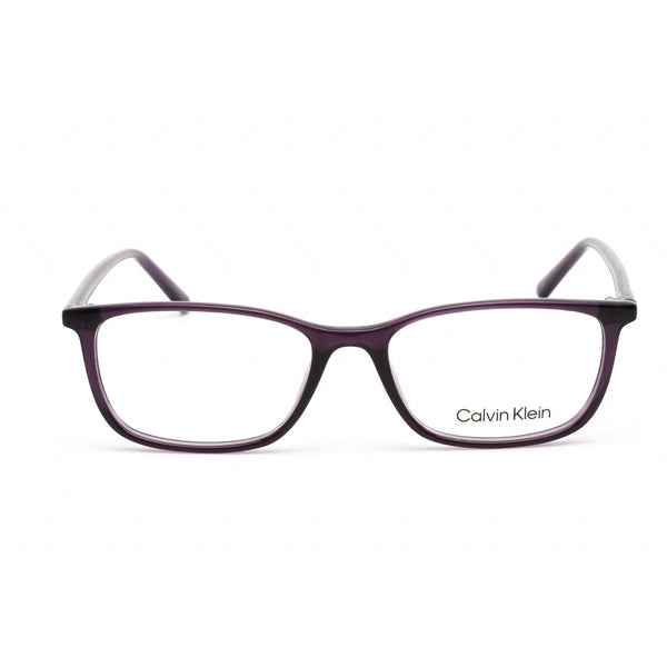 Calvin Klein CK19512 Eyeglasses Crystal Dark Purple / Clear Lens-AmbrogioShoes