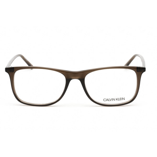 Calvin Klein CK19513 Eyeglasses CRYSTAL DARK BROWN/Clear demo lens-AmbrogioShoes