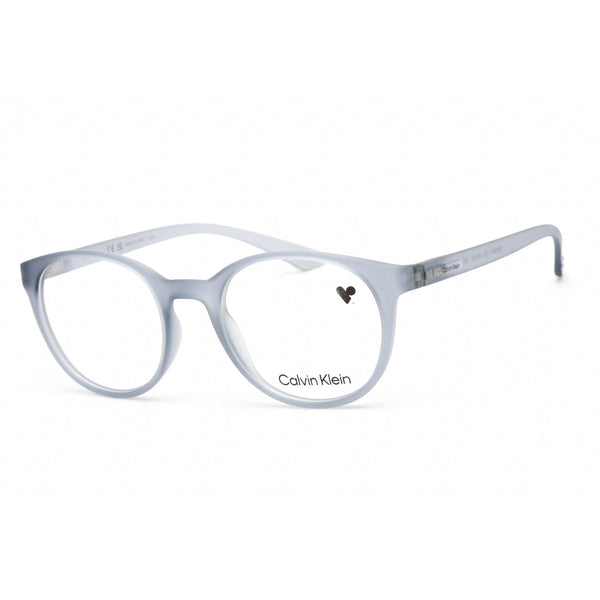 Calvin Klein CK19570 Eyeglasses MATTE CRYSTAL SMOKE/Clear demo lens-AmbrogioShoes