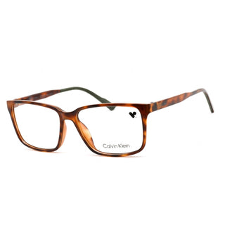 Calvin Klein CK21525 Eyeglasses BROWN HAVANA/Clear demo lens-AmbrogioShoes