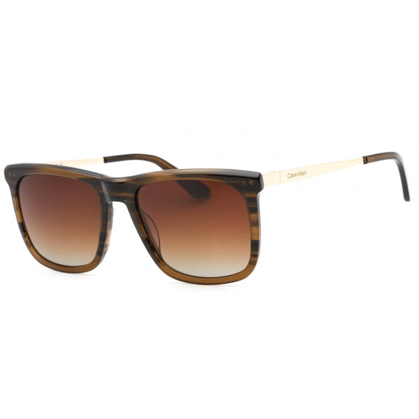 Calvin Klein CK22536S Sunglasses Striped Brown / Brown Gradient-AmbrogioShoes