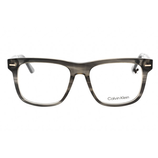Calvin Klein CK22538 Eyeglasses STRIPED GREY/Clear demo lens-AmbrogioShoes