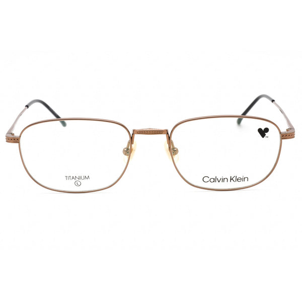 Calvin Klein CK23112T Eyeglasses AMBER GOLD / Clear demo lens-AmbrogioShoes