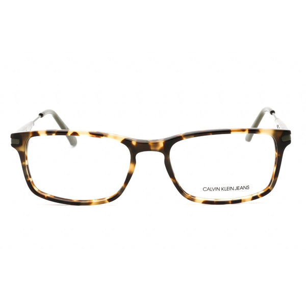 Calvin Klein Jeans CKJ18707 Eyeglasses KHAKI TORTOISE/Clear demo lens-AmbrogioShoes