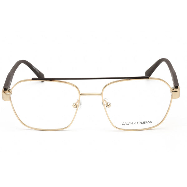 Calvin Klein Jeans CKJ19301 Eyeglasses GOLD/BROWN / clear demo lens-AmbrogioShoes